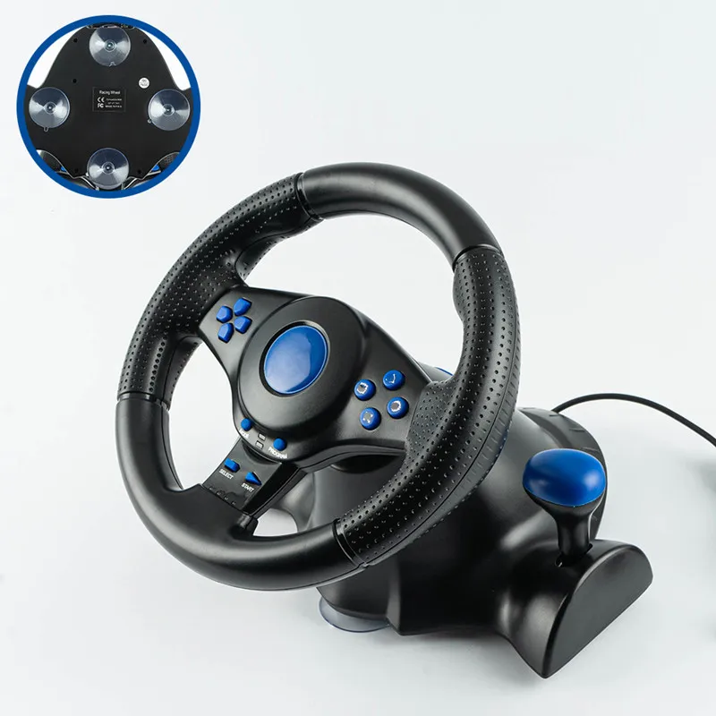 7 in 1 Car Game Controller Racing Simulator Steering Wheel Joystick Full Set for Xbox One PS4 PS3 Switch Android