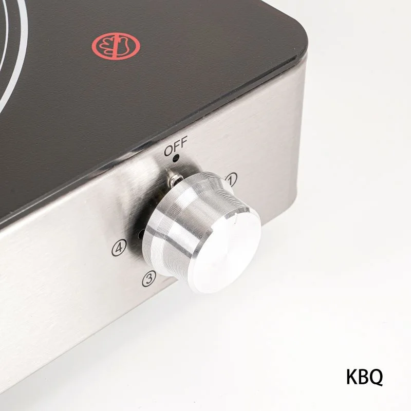 Single Burner Ceramic Hot Plate Stove with Thermostated Control Electric Power Source Coil Heating Element for Household Use