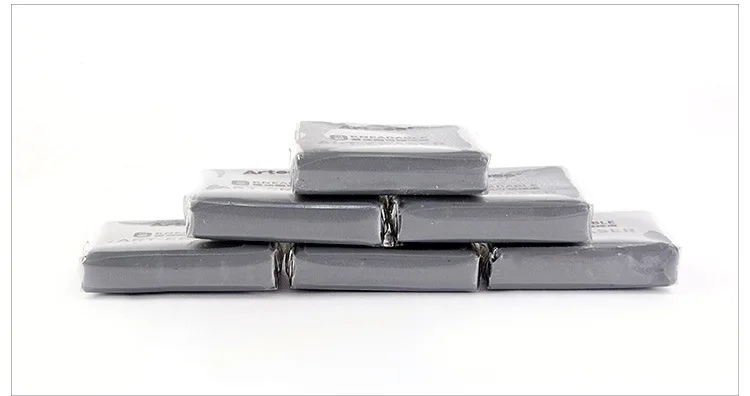 Серый пластик разминаемый резиновый высокий легкий художественный ластик для