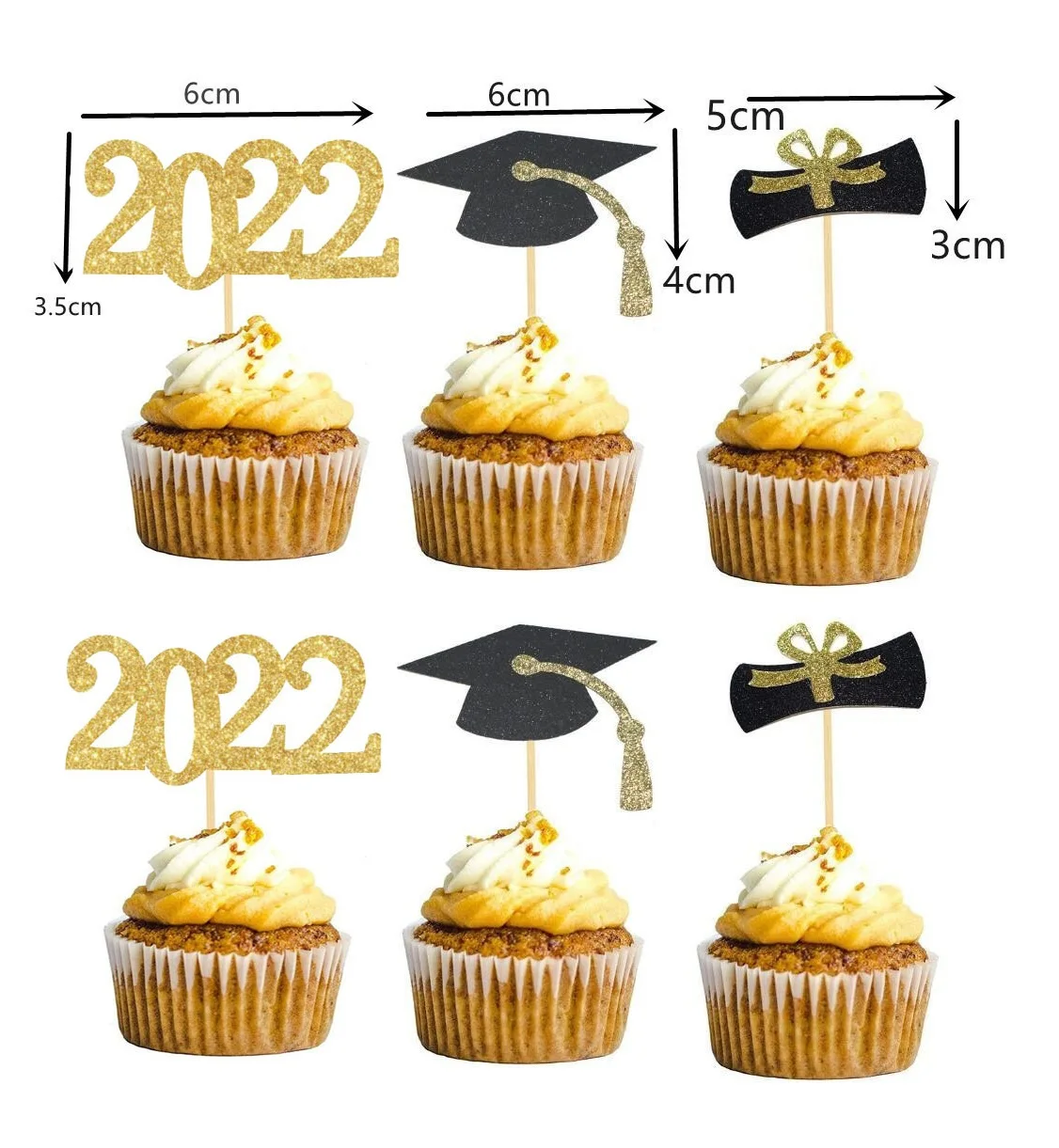 Acrylic Cake Topper Insert Card 2019 Graduation Congratulations Cake Decoration# 