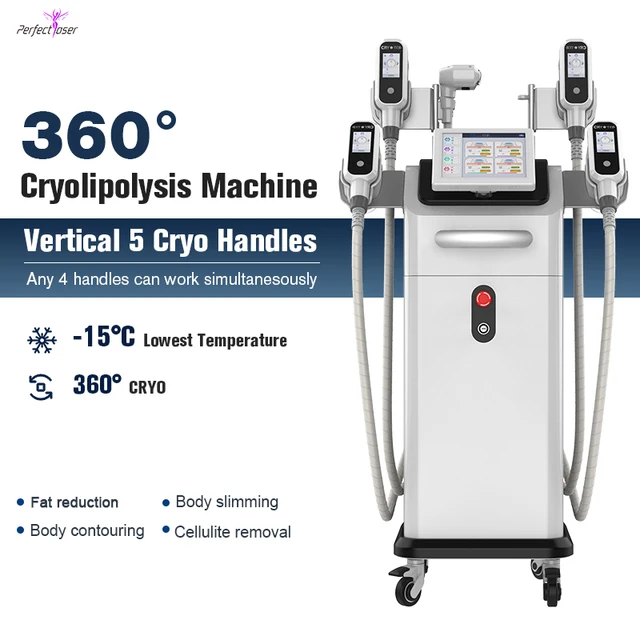 5 CryoFaical Handles Weight Loss Beauty Slimming Machine Prices 3000W Big Power Professional 360 Degree Cryolipolysis Machine