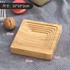 Bamboo and wood square tray