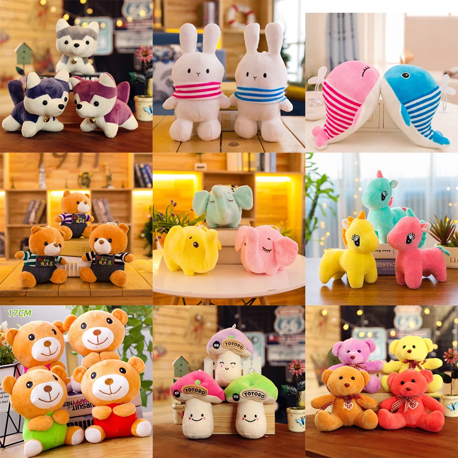 Factory Wholesale 20cm Mix Embroidery Stuffed Animal Plush Toy Crane