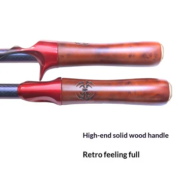 Fuji K Guide Ring Makou Rod Solid Wood Handle Ultra Light Hard Action Split Grip Lure Fishing Rod 1.68-1.8m Weihai Factory – Hard Lure – view 4