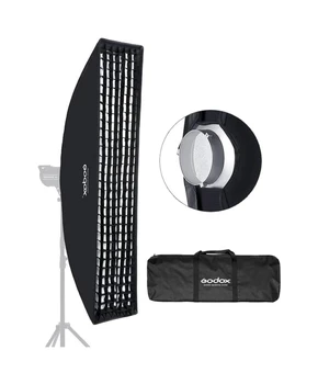 GODOX 35x160cm Softbox Strip Honeycomb Grid  Bowens Mount for Photo Strobe Studio Flash Softbox