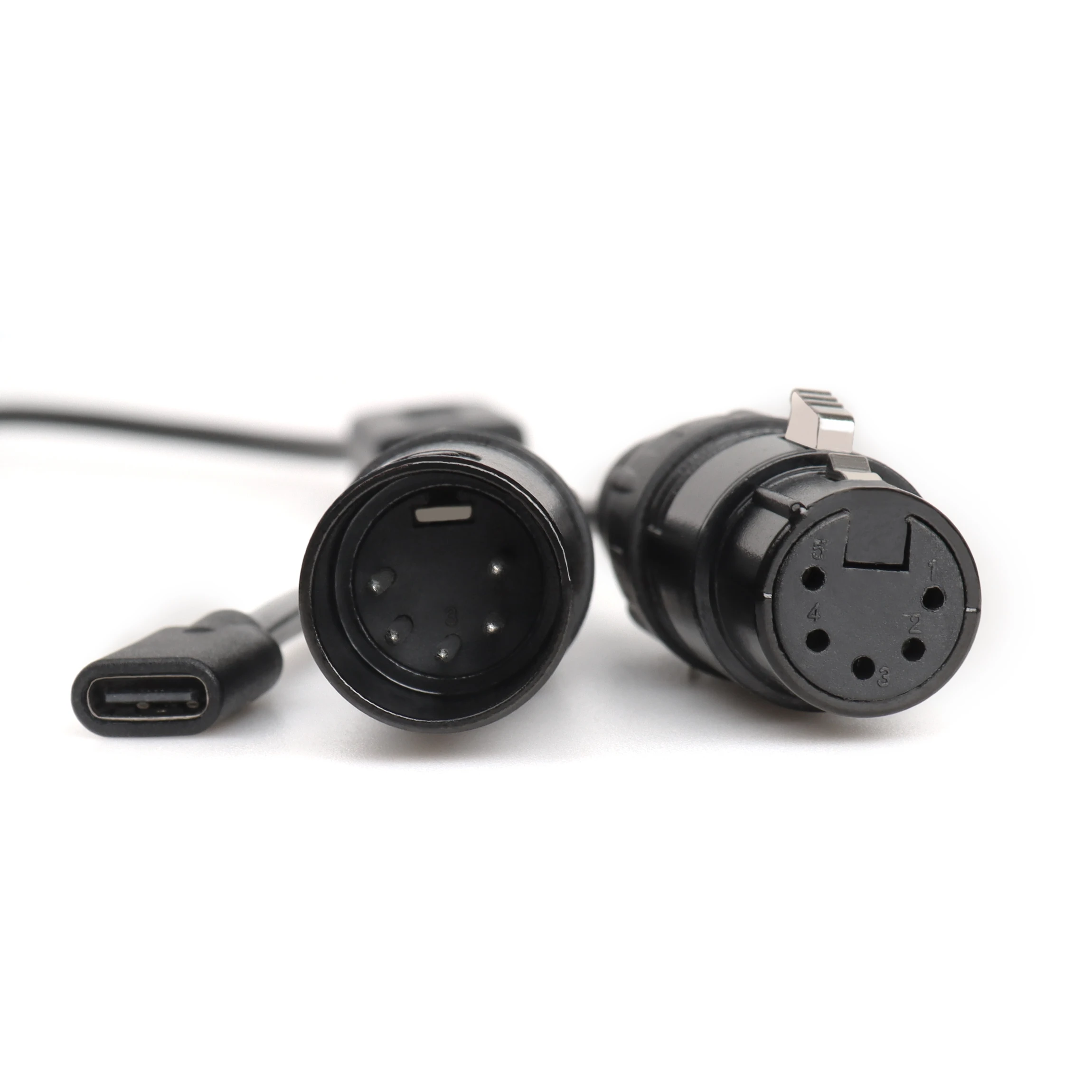 5pin XLR Type C Female Printing USB C to 5 Pin Pro MIDI Kabel in Out Converter Cable for MIDI Keyboard Control Synthesizer Piano