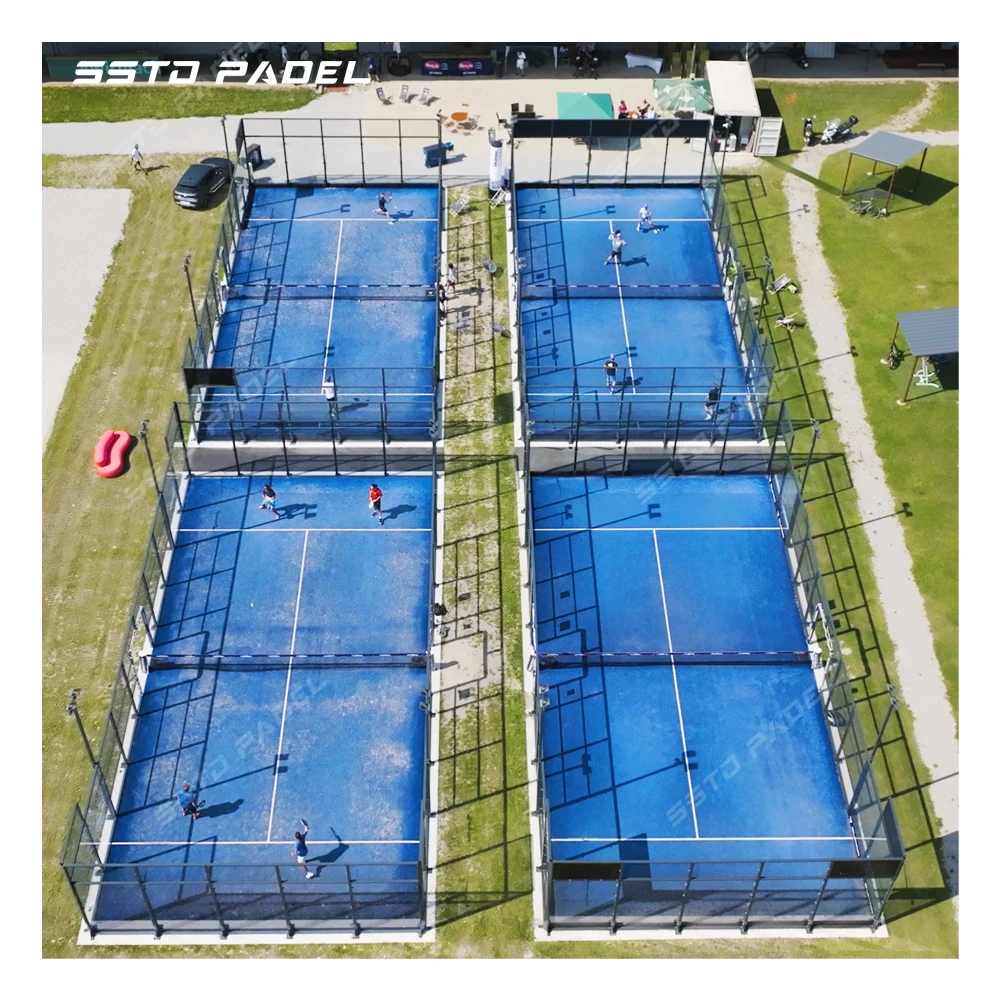 SSTD Double Traditional Padel Tennis Court Supplier WPT LED Light Classic Outdoor Paddle Court