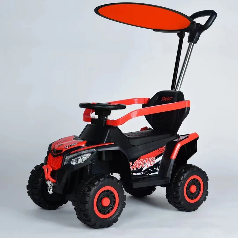 Children's Unisex Colorful Educational Battery-Powered Remote Control Ride-On Car Music Slide Metal Construction 2-7 Year Olds