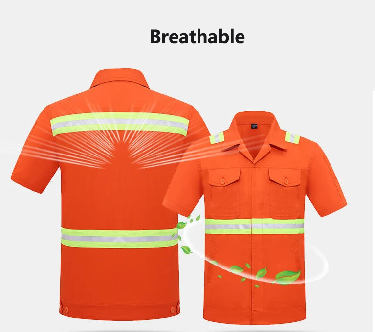 high quality fashion custom rescue sanitation worker outfit uniforms workwear with reflective stripe