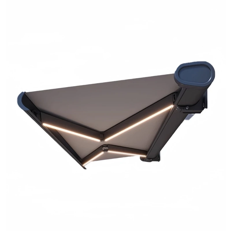 Custom Remote Control Retractable Full Cassette Motorized Awning for Outdoor Patio Balcony Swimming Pool Garden Stores