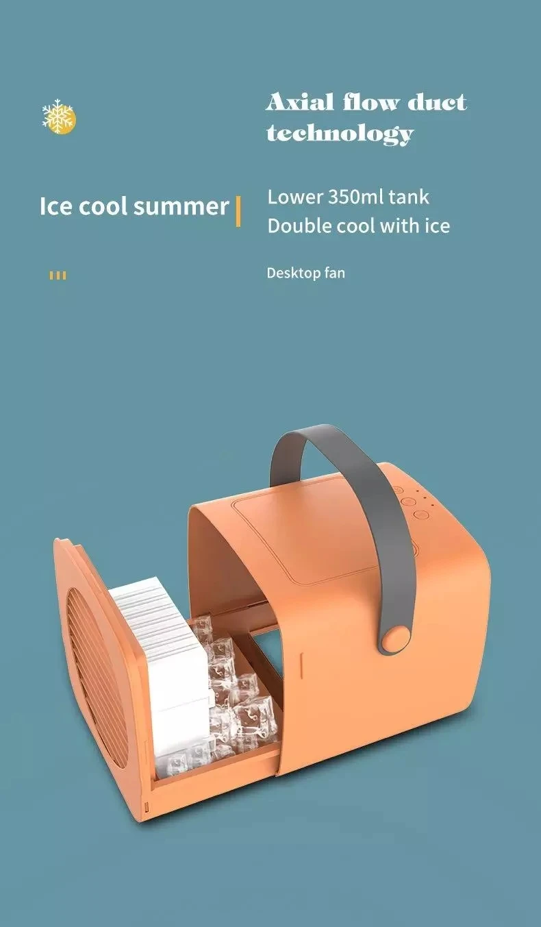 Portable Desktop Air Cooler Fan With 3 Modes And Water Mist_voghion.com