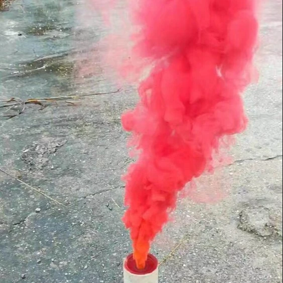 Factory Made Wedding Colorful Fireworks Smokes Two Side Smoke Flare Spinning Toy Color