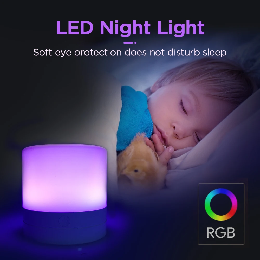 Tize Smart Flashing Led Changing Lights Night Light Rgb Table Lamp