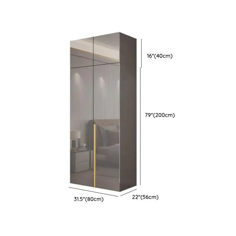 Sliding Door Modern Wardrobe Clothes White Cloth Cabinet Simple Bedroom ...