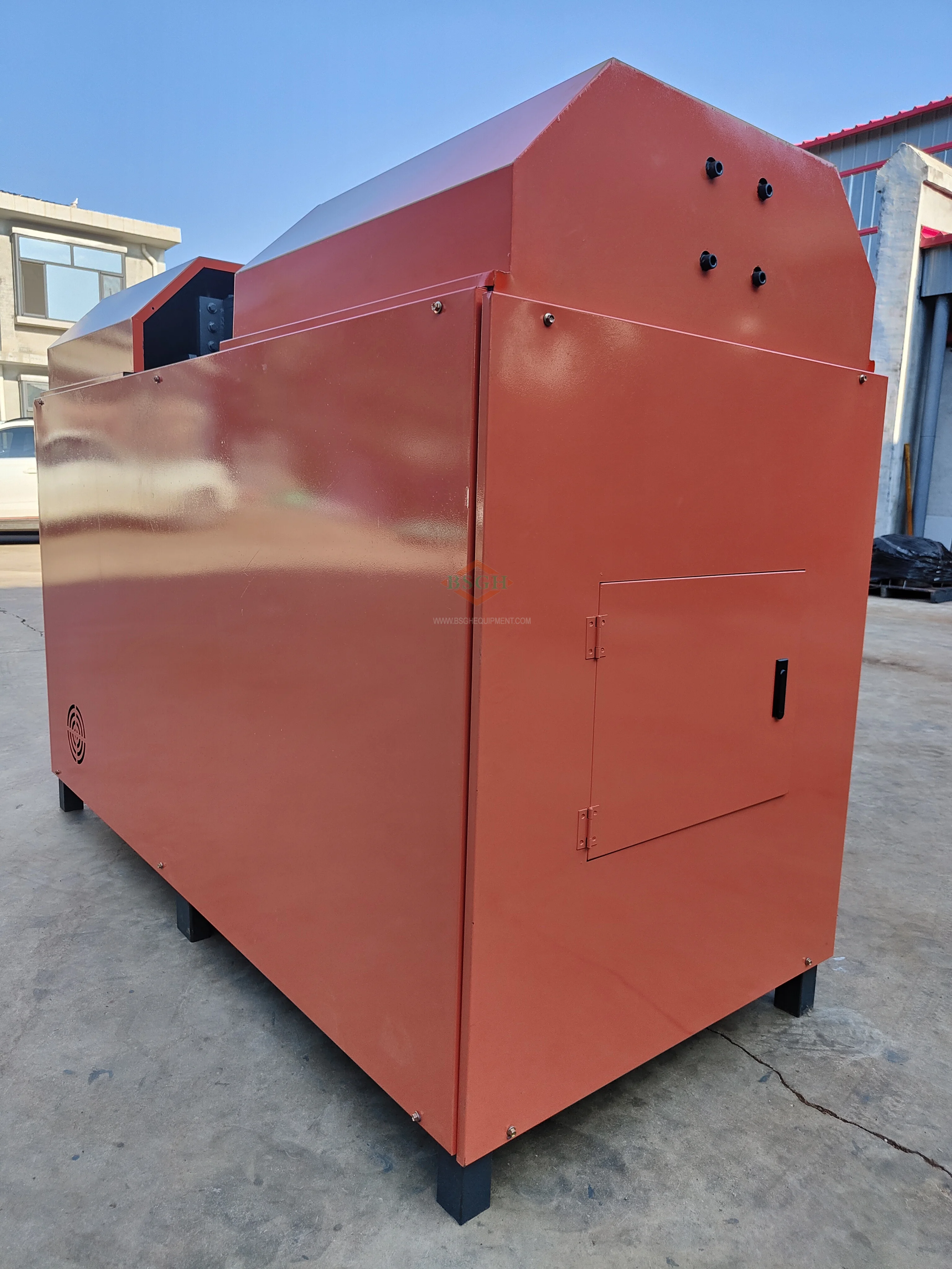 2022 BSGH Compressors Scrap Compressor Recycling  Machine  How to Cut the Compressor Cover Machine on Sell in Italy