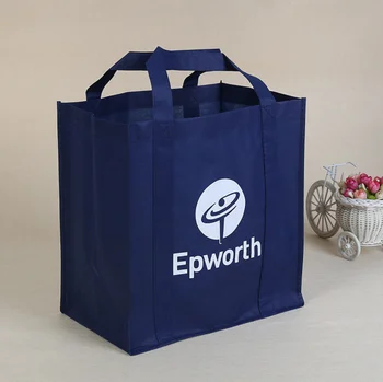 Customized Reusable Fabric Nonwoven Grocery Shopping Bags Gold Gift Bags Non Woven Shopping Tote Bags With Custom Printed Logo