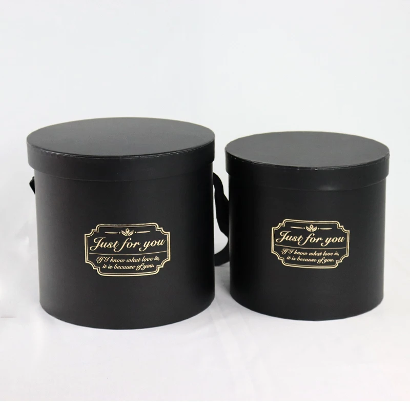 Ecofriendly Reusable Luxury Rigid Cardboard Gift Round Small White Red