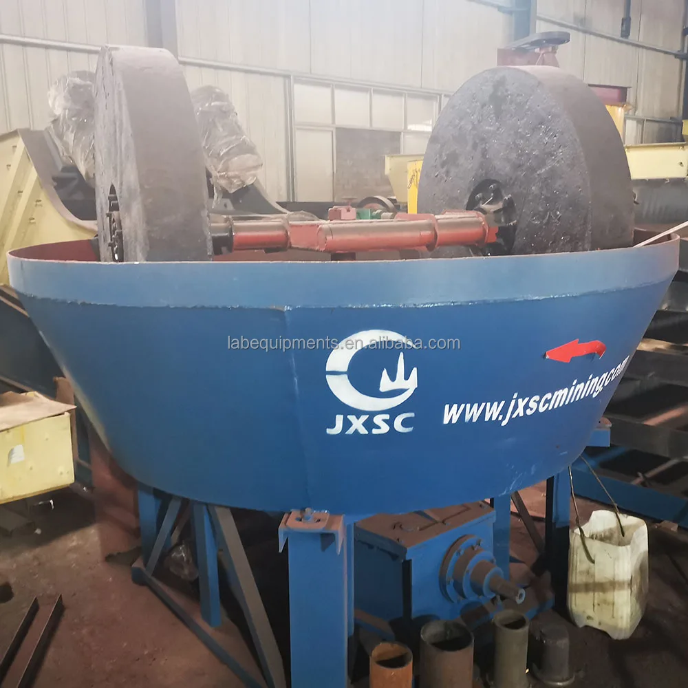 China Manufacturer 1200 1400 1600 Gold Mining Process Wet Grinding Pan Mill in Stock