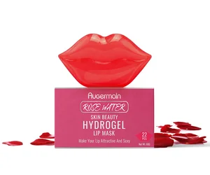 Private Label Moisturizing Rose Blossom Pink Hydrating Vegan Hydrogel Lip Sleeping Mask