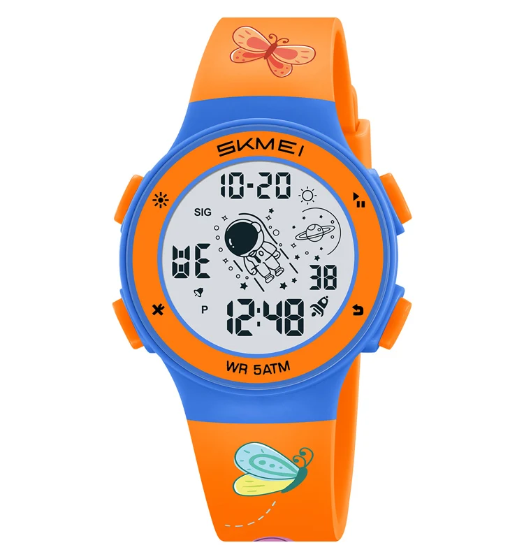 Orologio Digitale Sportivo Donna – Piccolo, 50m Impermeabile, LED, Cassa In Plastica E Cinturino In Gomma