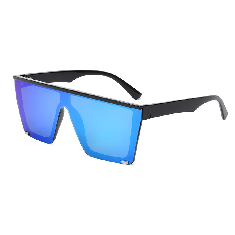Women\'s Square Big Sunglasses Thick Frame Flat Top Mirrored Sunnies Shades Oversized Sunglasses Women Square Flat Top Rivet Gradient  main image 4