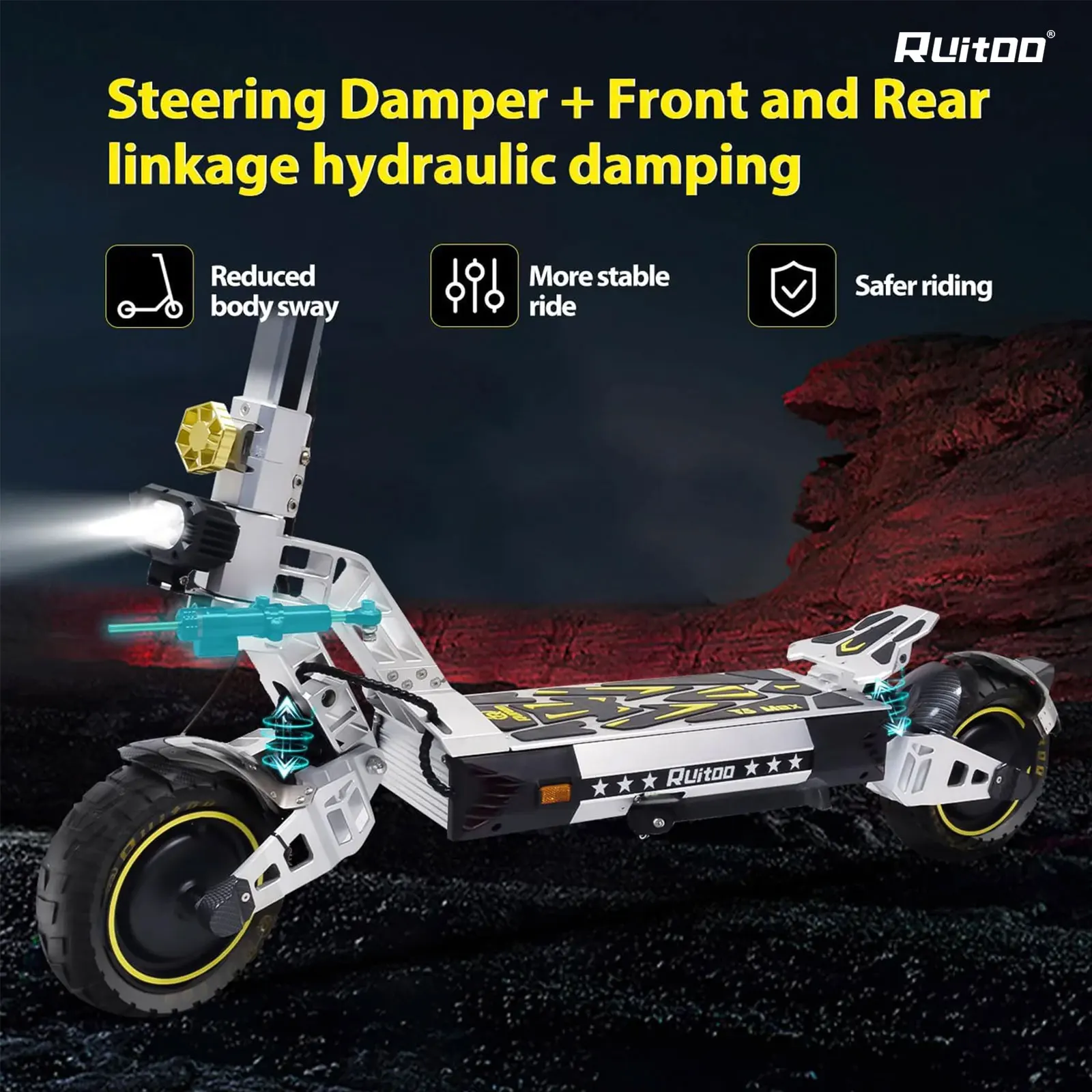 Ruitoo T3Max Electric Scooter for Adults Powerful Dual Motor 60V Battery Fast Travel Product
