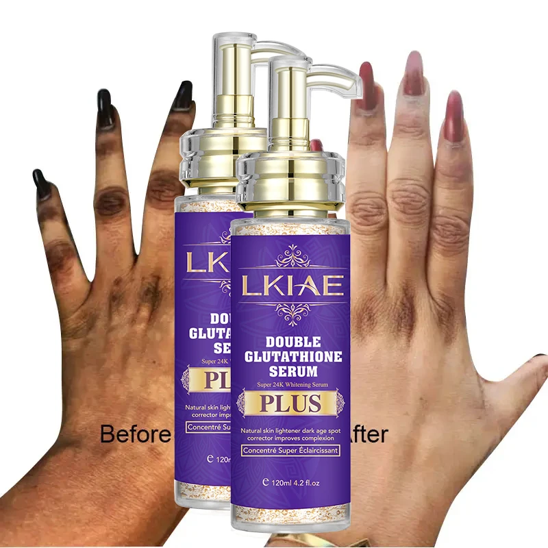 Oem Cosmetic Face Pure 24K Gold Foil Liquid Brightening Moisturizing Skin  24K Gold Whitening Body Serum