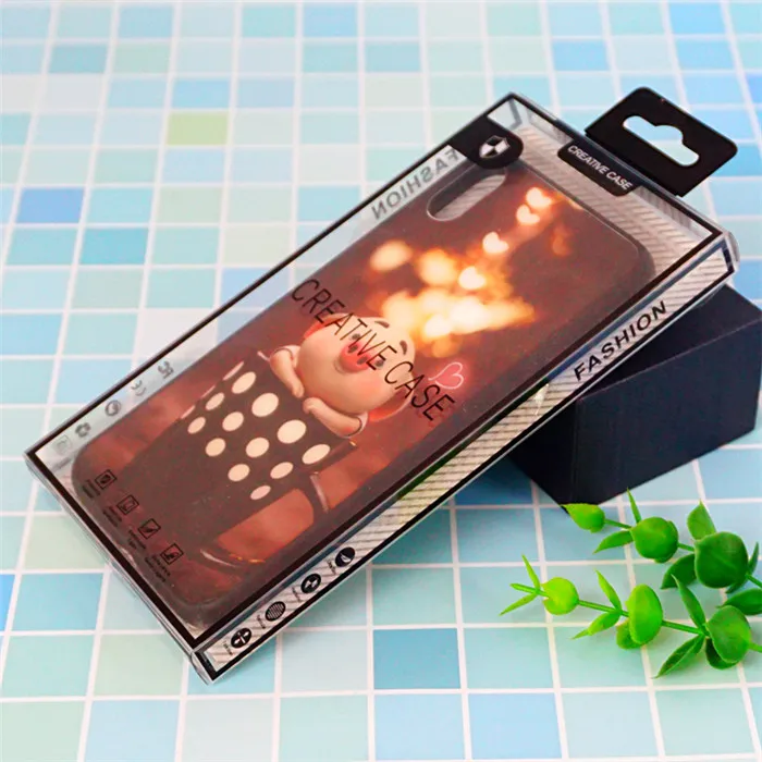 4,7 дюймов-6,5 дюймов Чехол для мобильного телефона универсальный дизайн черный ПВХ розничная упаковка с прозрачным окном