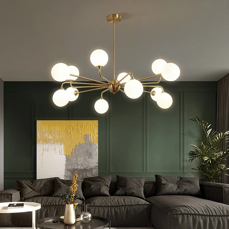 Modern Home Magic Bean Glass Ball Chandelier Lighting Fixtures ...
