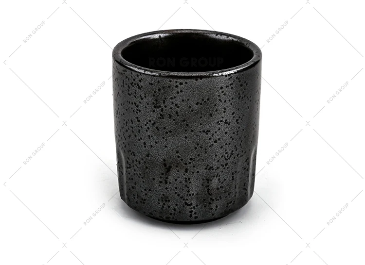 120ml Good Quality Cheap Price Vintage Restaurant Creative Black Coffee Mug  Small Tea Ceramic Sake Cups for Catering Industry