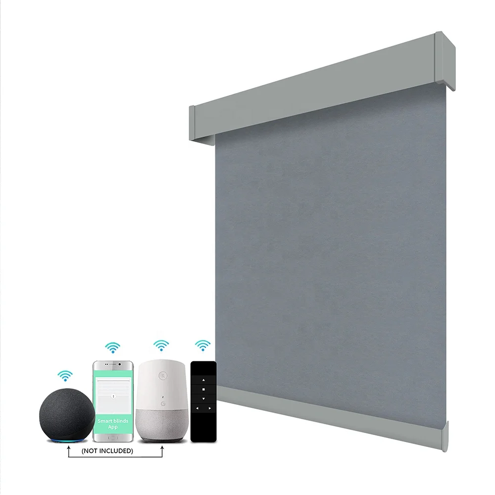 Zigbee Alexa Tuya Wifi Automatic App Smart Privacy Blackout Electronic Wireless Window Motorized Roller Blinds Made in China