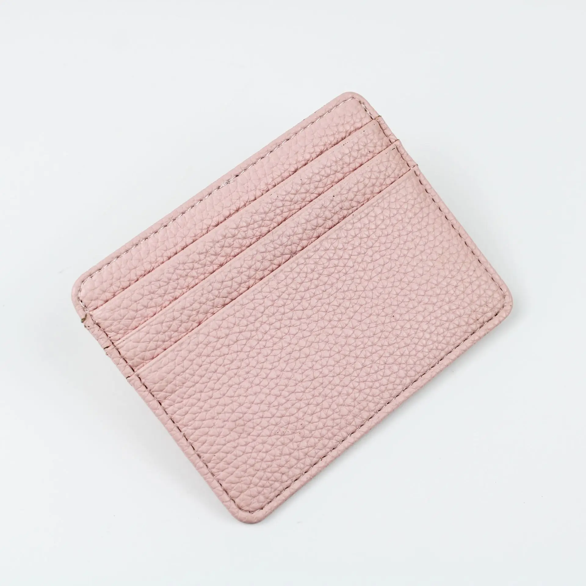 Free Sample Tiding Women Custom Color Saffiano Leather Card Holder