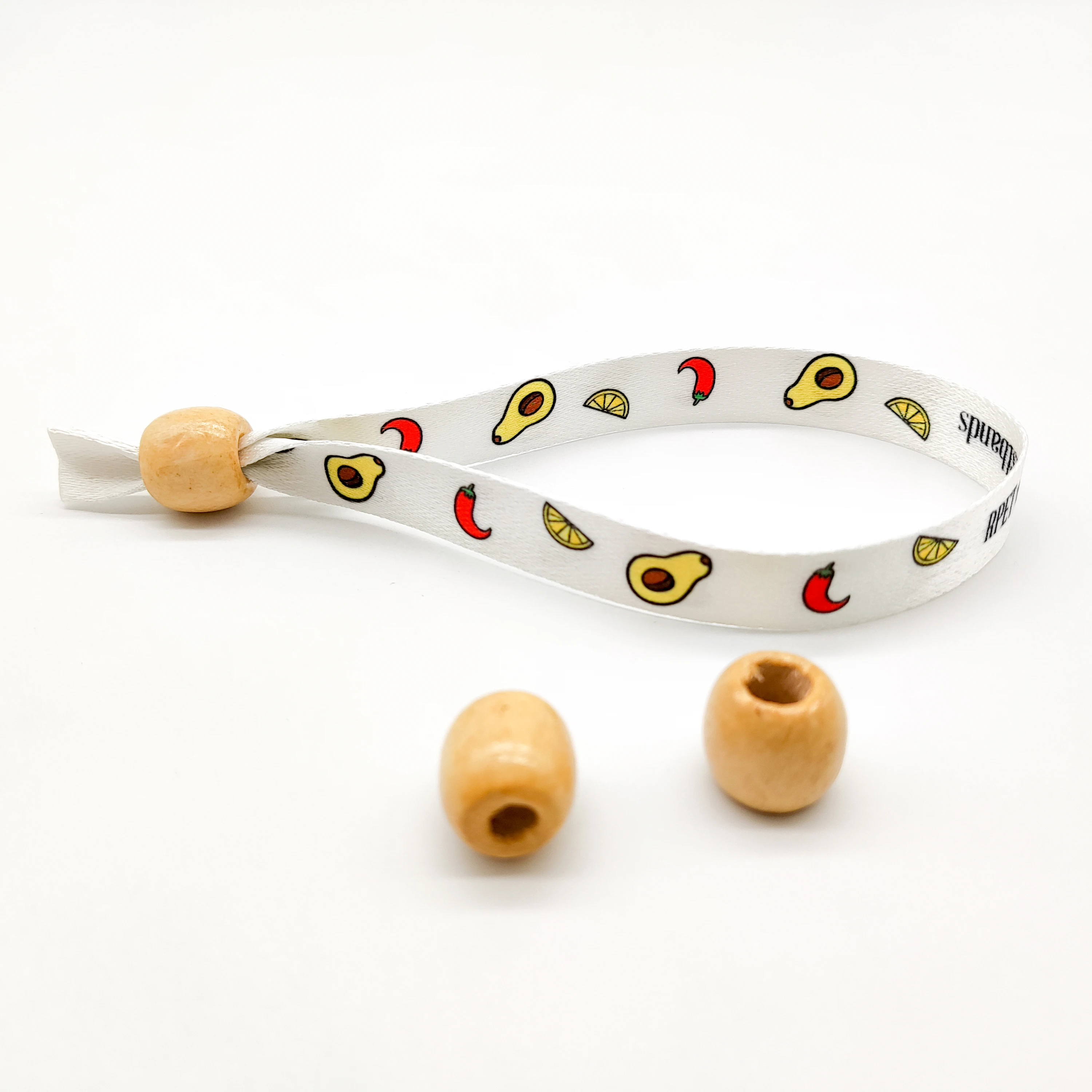 product promotional eco friendly adjustable plastic clip event party bracelet custom festival fabric woven wristbands-5