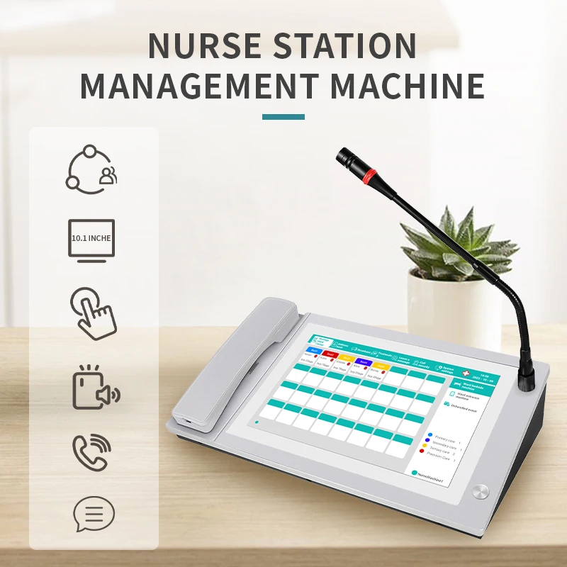 Hospital Visual Medical Intercom Table Control Unit for Nurse Call ...