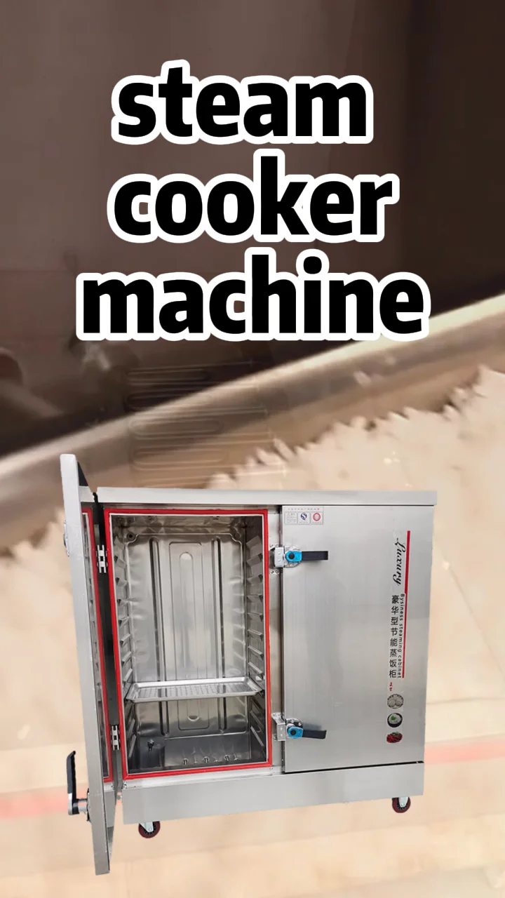 12 Trays Rice Bun Steamer Cooker Machine Dumpling Shrimp Fish Steaming