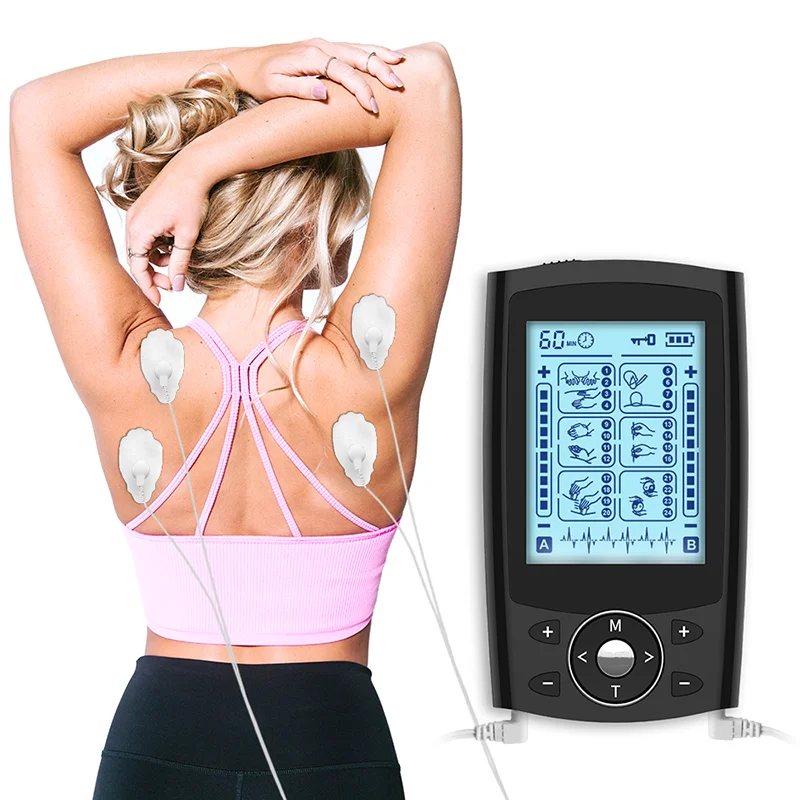 Tens Machine Muscle Stimulator, Electric Stimulation Massage Ems,for Pain  Relief Muscle Stimulation Electronic Pulse Massager - Relaxation Treatments  - AliExpress