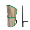 Conjunto de 2 piezas de protectores de brazos de yute con bordes verdes