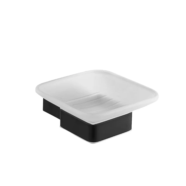 Matte Black Wall Mounted Soap Holder Soap Rack For Bathroom &kitchen
