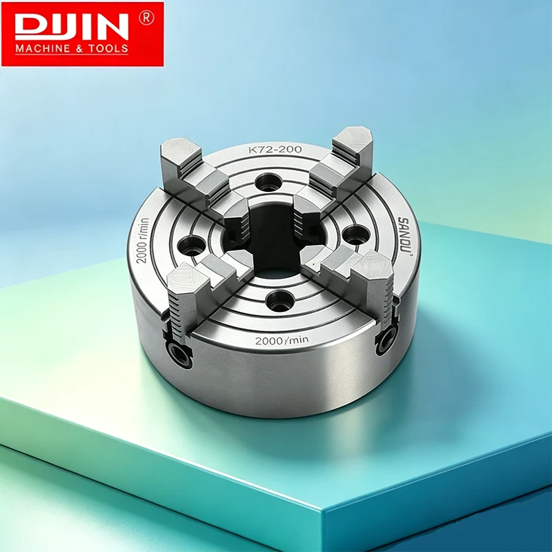 cha出品 4 Jaw Independent Lathe Chuck K72-200 by SANOU - 200mm Metal Chuck