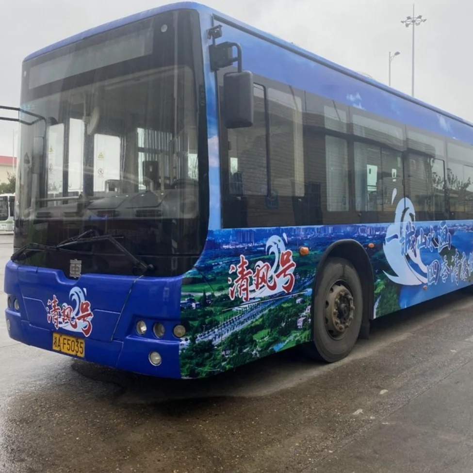 Waterproof  Vehicle Sticker on Bus  for Advertisement