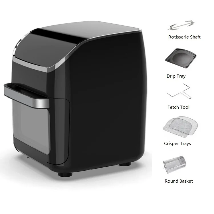 Digital Air Fryer Oven 12l With 8 Cooking Presets Rotisserie Dehydrator