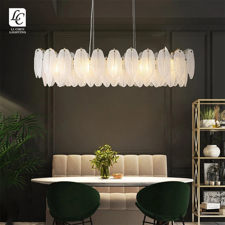 P0017 New Product Indoor Decoration Living Room Dining Room Glass Modern Chandelier Light