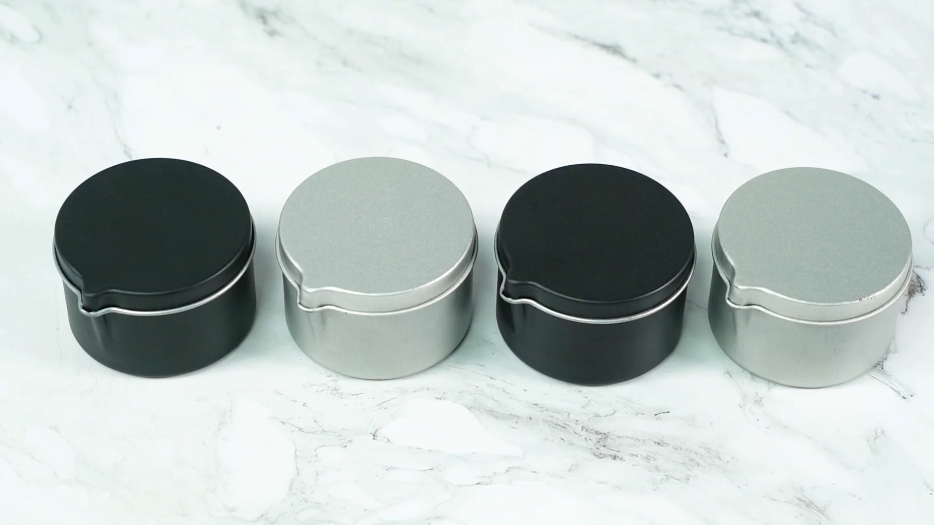 Empty Round Custom Color Metal Container Massage Oil Candle Tin Can