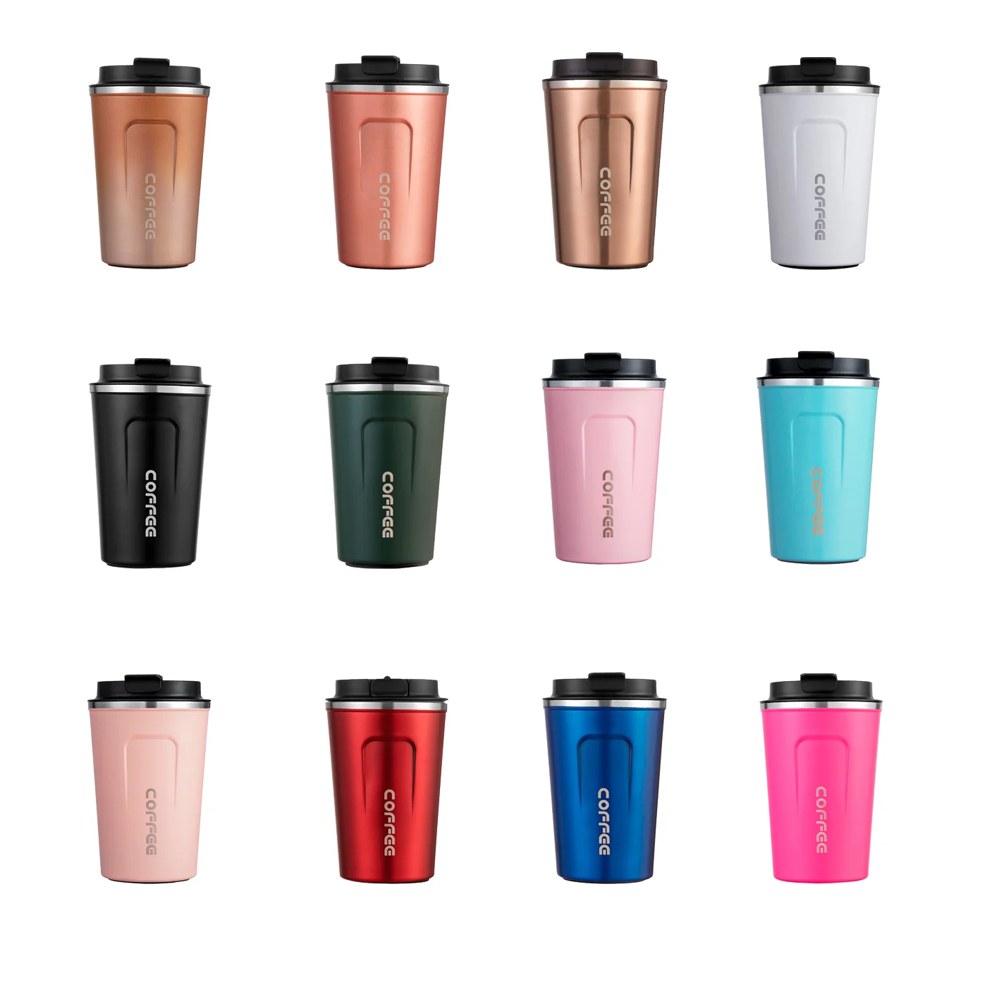 Stainless Steel Coffee Cup E Double Layer Thermos Coffee Mug Leak Proof  380ml 510ml Travel Coffee Thermos Cup E From Esw_house, $5.78