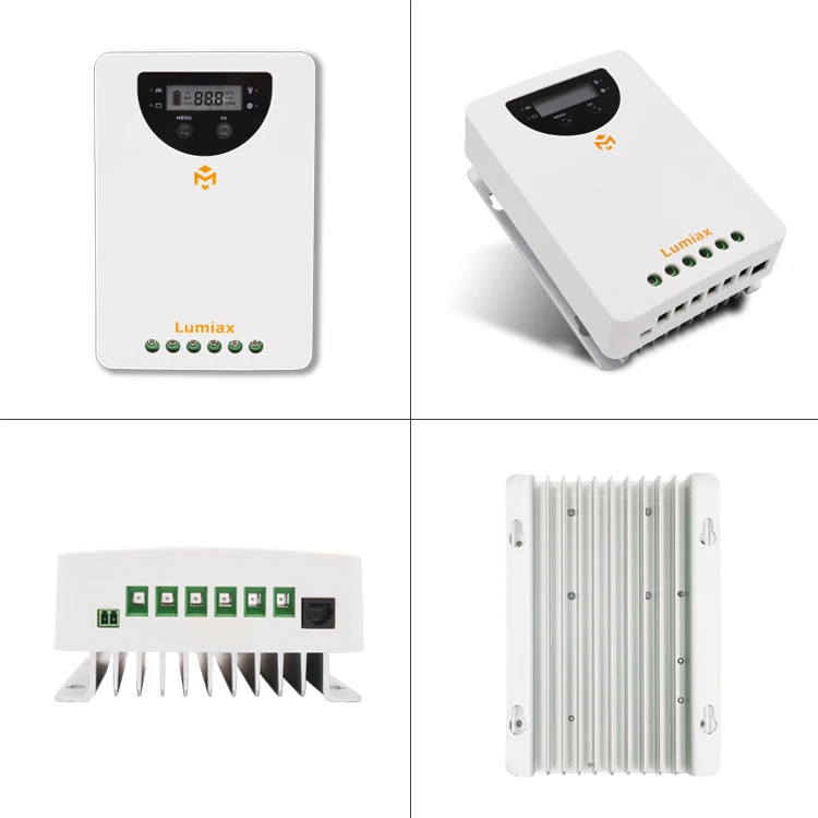 Lumiax MC4010/BT MPPT 40A 12V/24V Charge Controller for Solar System with LCD Display LED Indicators RS485/Bluetooth