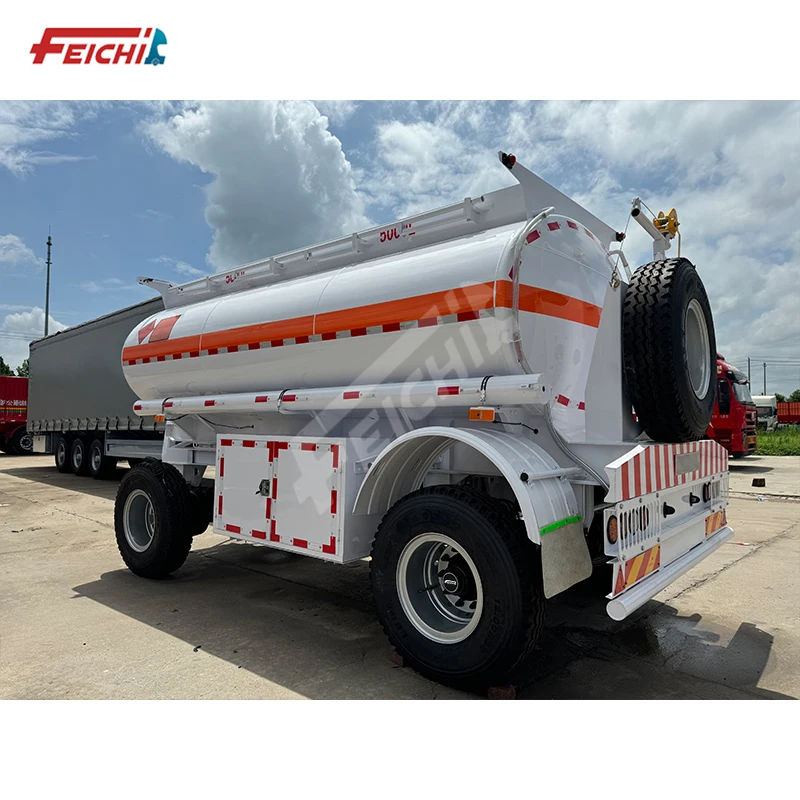 2 Axle 10000L Towbar Tank Trailer Wine Juice Transport Tank Trailer Truck Semi Trailer Water Liquid Tanker for Sale