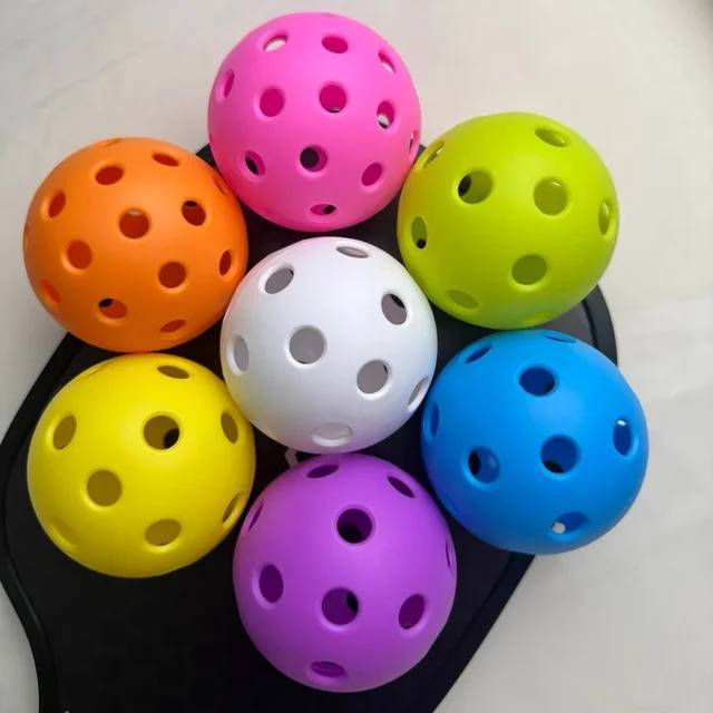 Wholesale Custom USAPA Approved Hard Injection Molding 40/26 Holes Ball Pickleball for Training