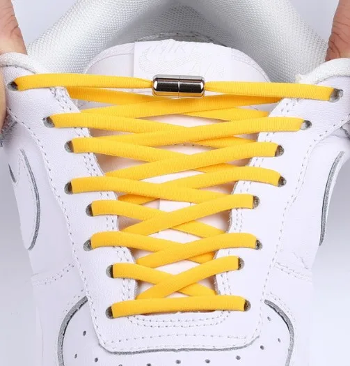 Elastic Shoelaces Metal Capsule Button No Tie Shoe Laces - Buy Elastic  Shoelaces Metal Capsule Button No Tie Shoe Laces Product on