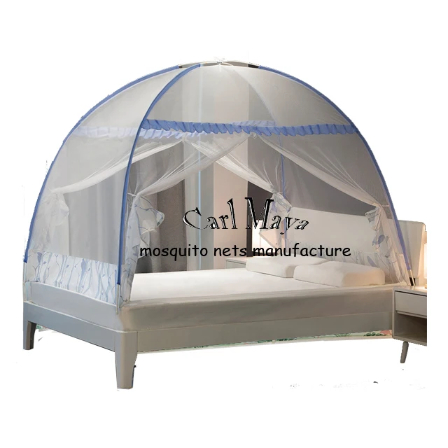 black bed tent