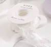 Ruban à carreaux plissé blanc-4cm